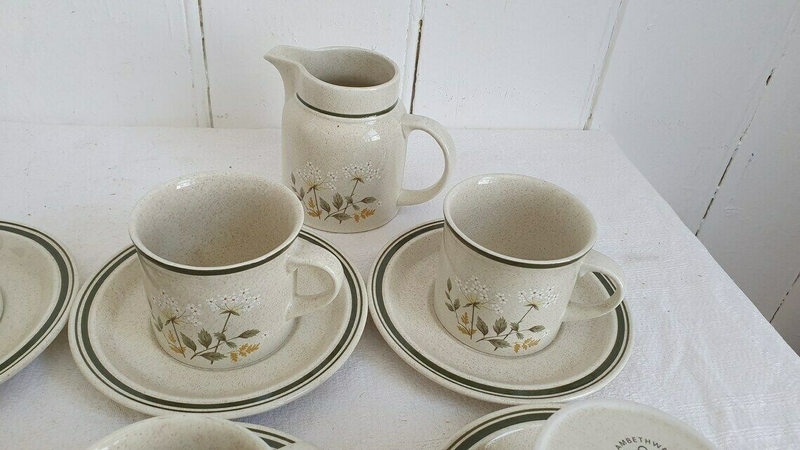 Quality Vintage Retro Tea Set Tea Service For 6 1977 Will ‘O The Wisp Royal Doulton photo vintage