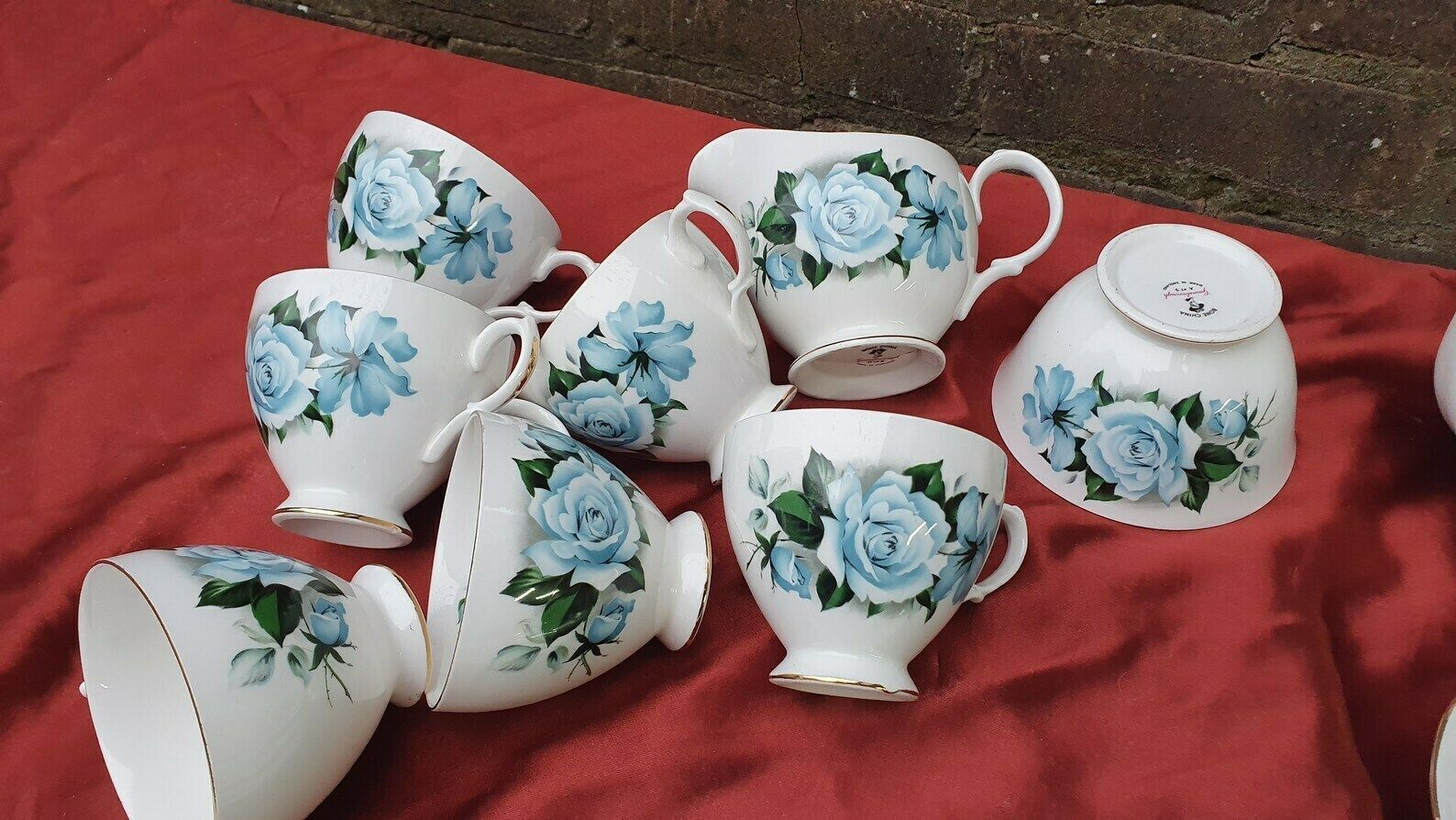 Tea Party! Vintage Gainsborough Bone China Complete Tea Set Pot Milk Jug Cups Saucers Plates Cake Dish Sugar Bowl photo 75.0