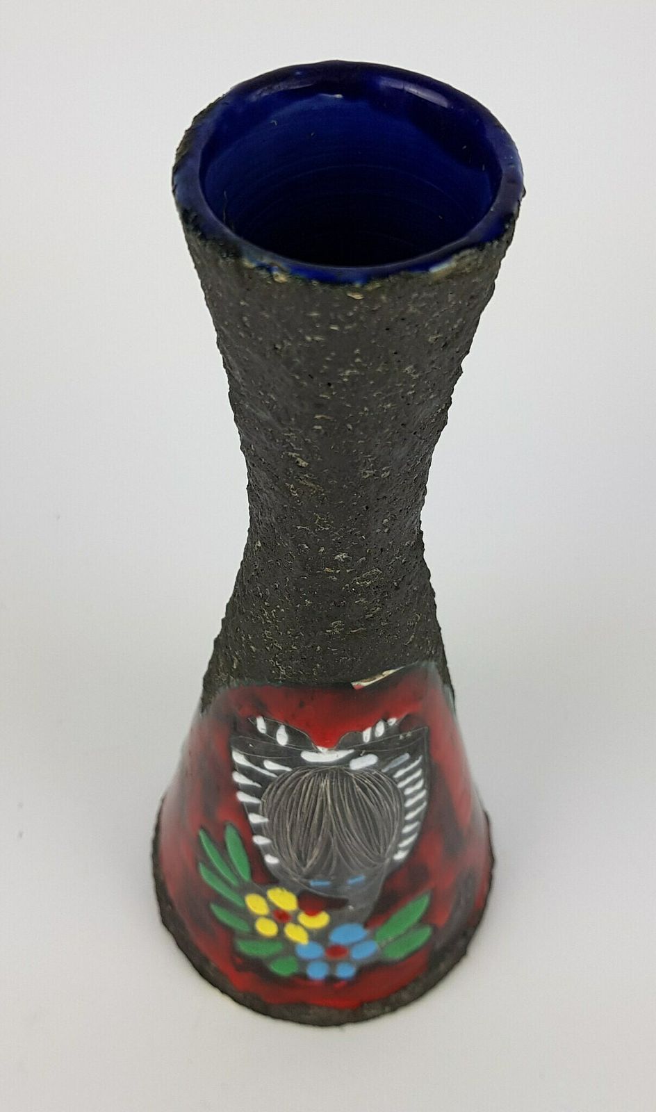 Vintage San Marino Italy Vase With Sgraffito Girl, Italian Pottery # photo 76.0