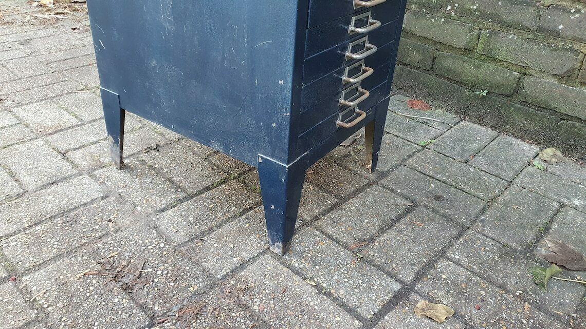 photo for sale Vintage Retro Metal Collector Artisan Workshop Storage Drawers 1960's Organiser