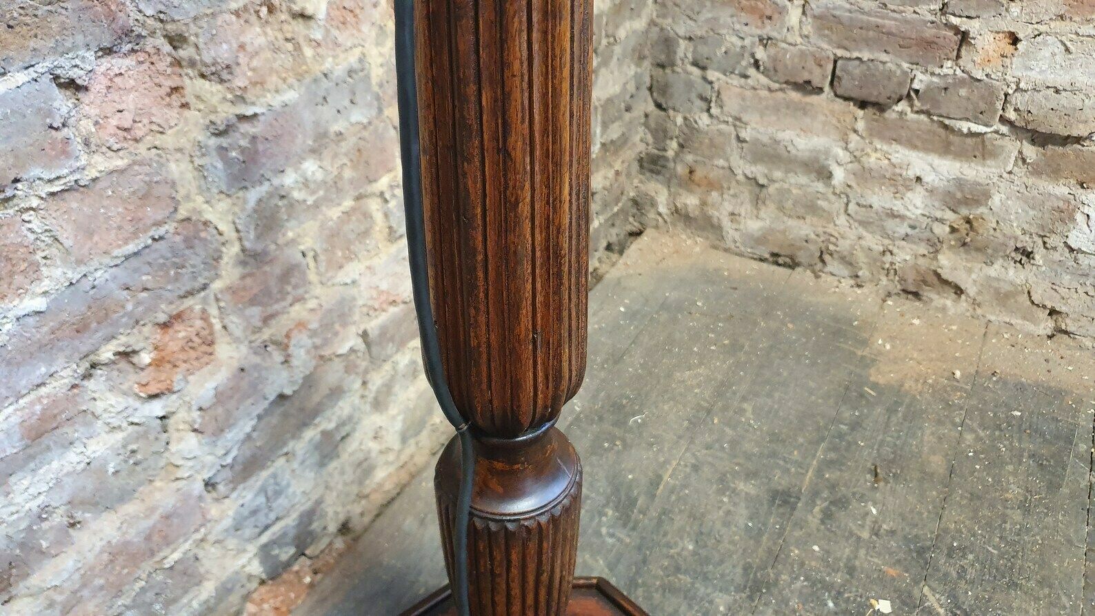 Unique Vintage Bespoke Mahogany Standard Lamp Old Ship’s Decoration photo buy
