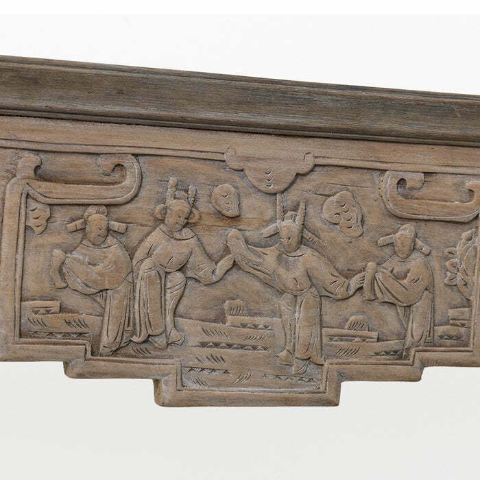 Carved Antique Lintel In Natural Finish photo for sale