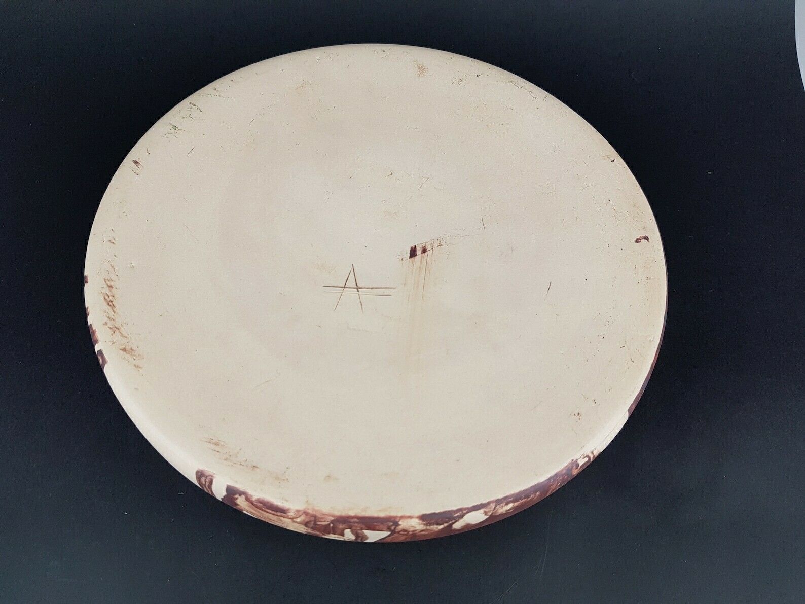 Vintage Heinz Theo Dietz Studio Art Pottery Solifleur Disk Vase From Königswinter West Germany 1960s photo 167.0