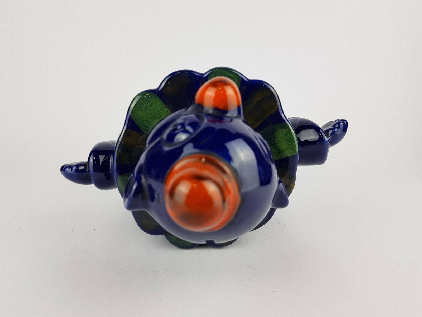 Vintage Alla Moda Blue Clown Money Bank Italian Pottery 1960 70s photo buy