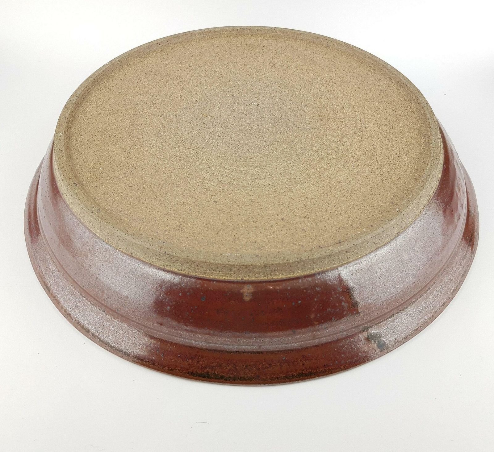 Vintage Studio Art Pottery Turquoise And Brown Bowl From West Germany 1960s photo vinterior