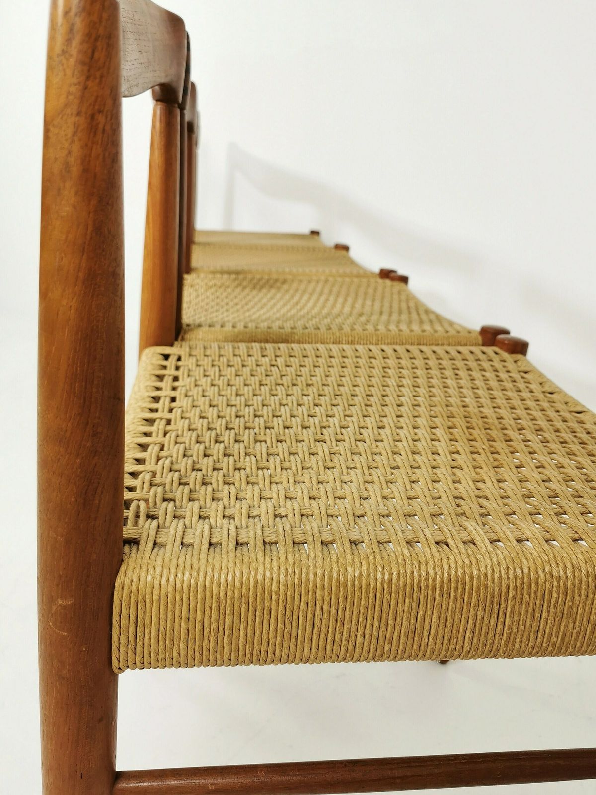 Danish Teak & Danish Cord Dining Chairs By H. W. Klein For Bramin, 1960s, Set Of 4 photo 2044.0
