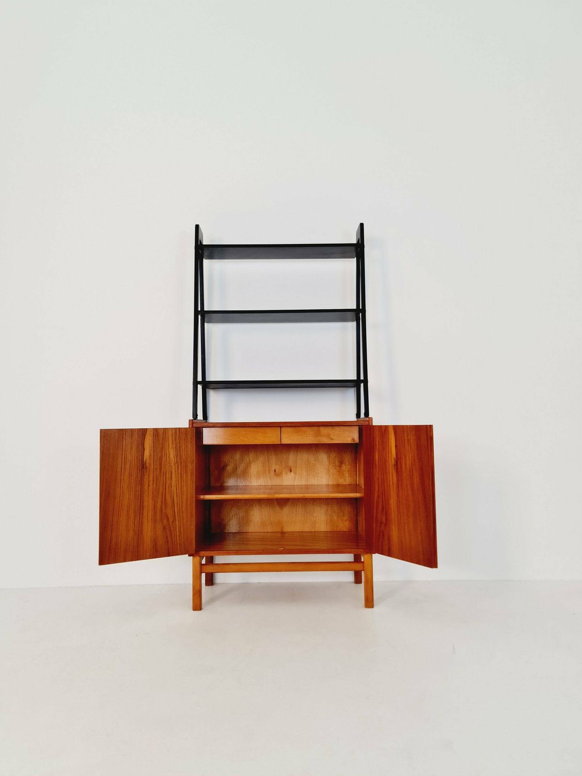 Free Standing Vintage Bookshelf System/ Book Case Teak By Bengt Ruda, 1960s photo Furniture