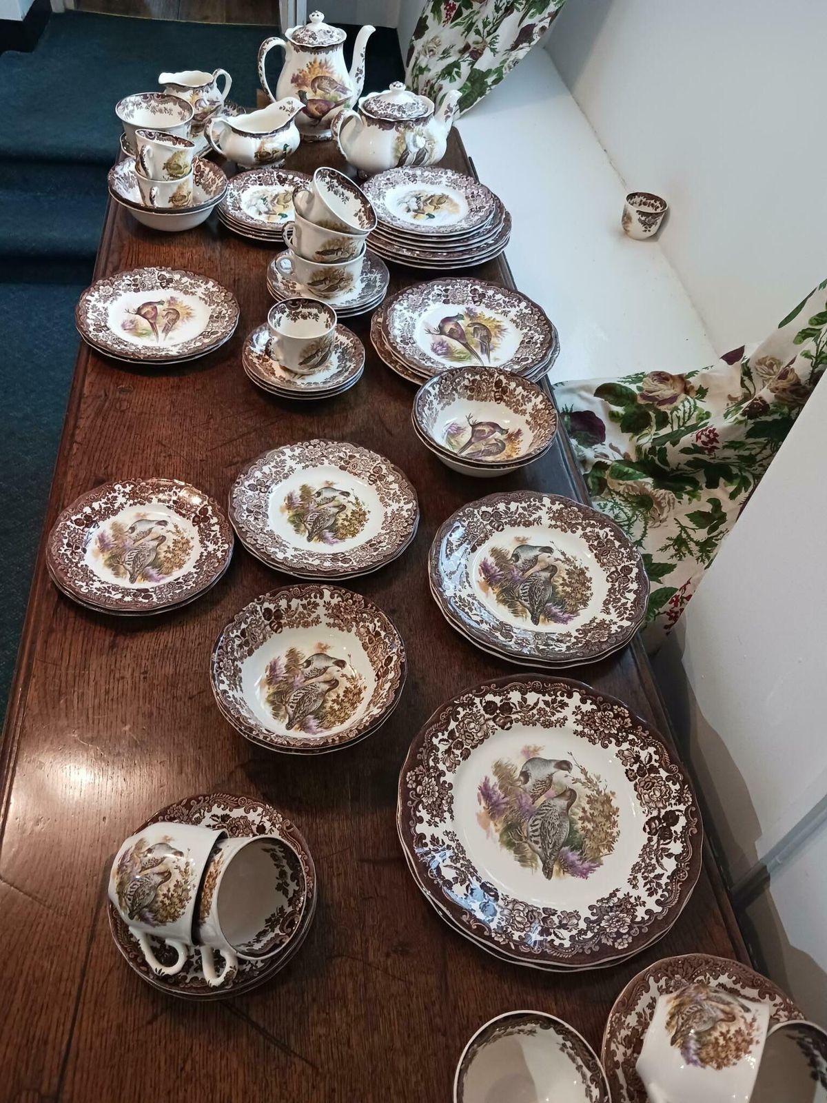 Royal Worcester Pallissy Game Series Birds  6 Person Table Setting photo buy
