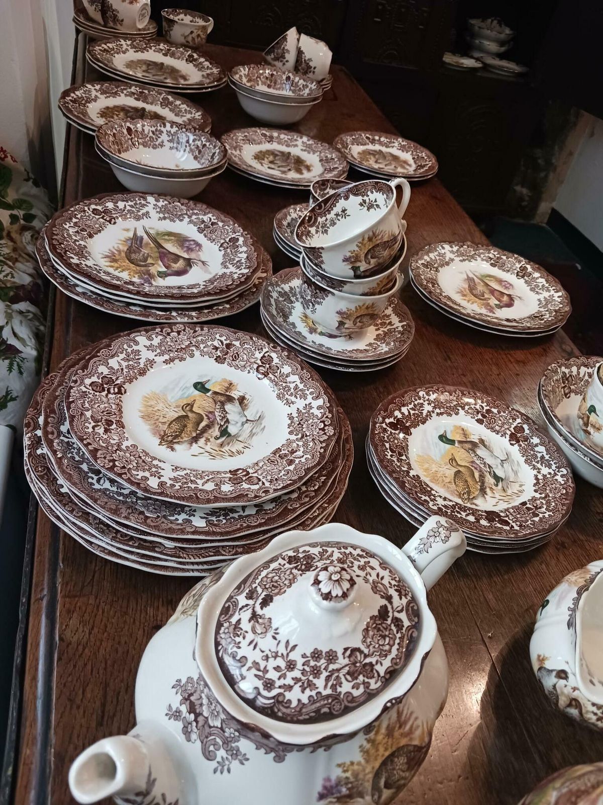 Home Decor Royal Worcester Pallissy Game Series Birds  6 Person Table Setting photo