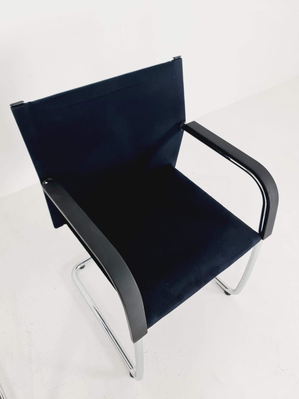 photo for sale 2 X Vitra Ac3 Antonio Citterio Chair With Chrome And Black Textile.