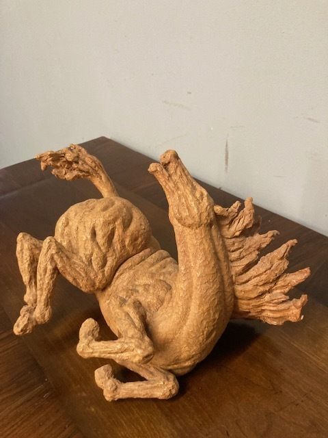 Bellissima Scultura Alberto Ricci Roma XX Secolo Arte Contemporanea In Terracotta . Mis 36 X 25