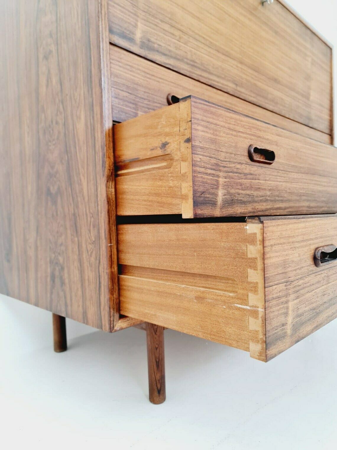 Mid Century Danish Modern Rosewood Chest Of Drawers Bar By Peter Hvidt 1960s photo vintage
