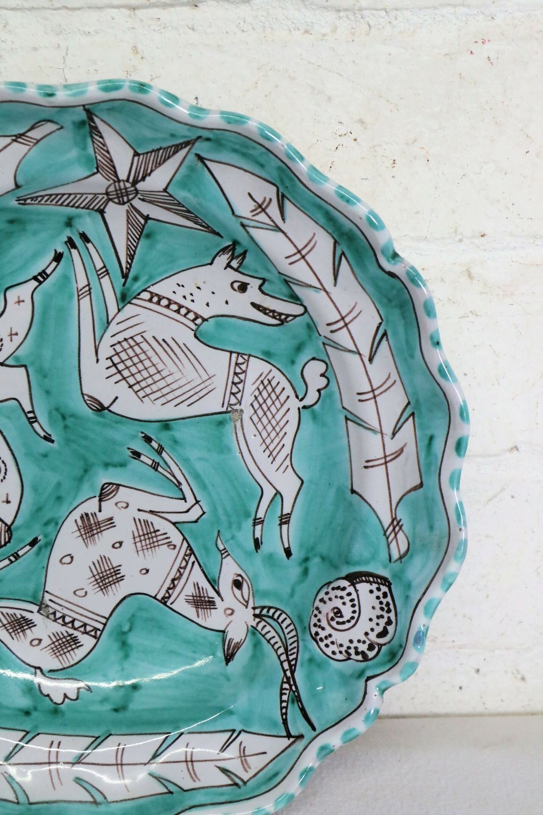 I.C.A.V Giordano Vietri Ceramic Bowl Mid Century 1950s Italian Ceramic photo for sale