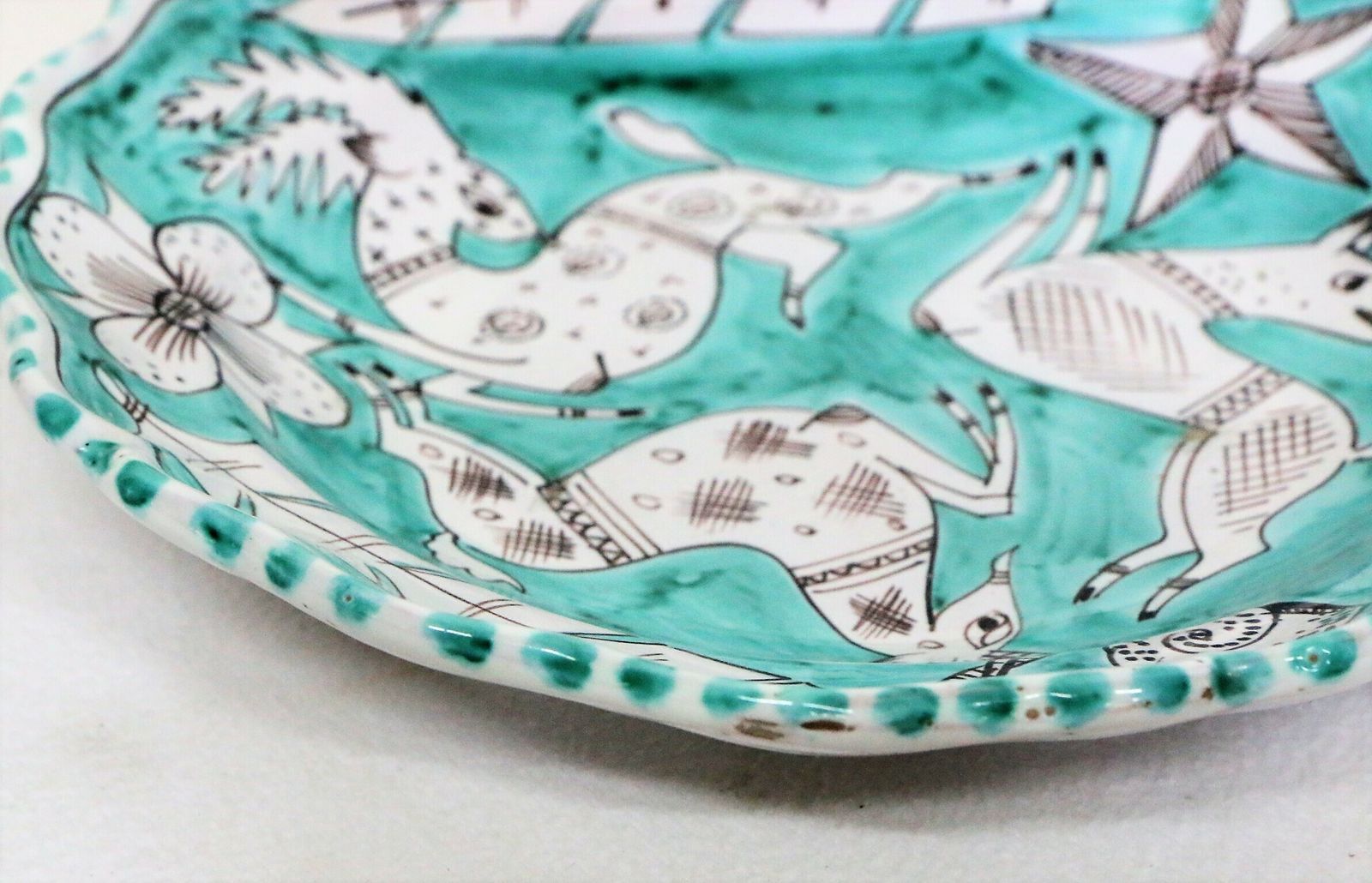 photo furniture I.C.A.V Giordano Vietri Ceramic Bowl Mid Century 1950s Italian Ceramic