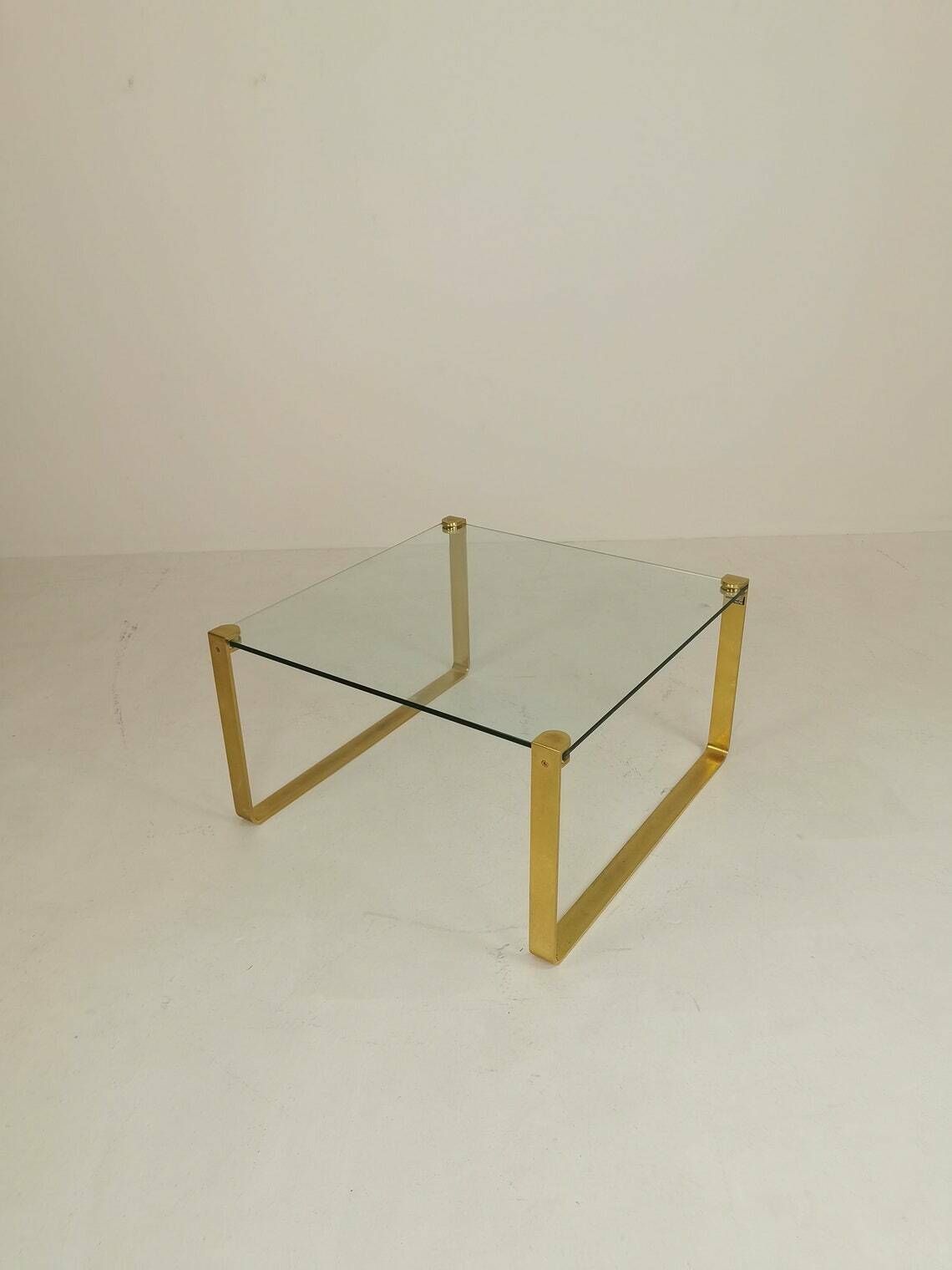 Brass Coffee Table By Friedrich Wilhelm Möller For Ronald Schmitt, 1970s