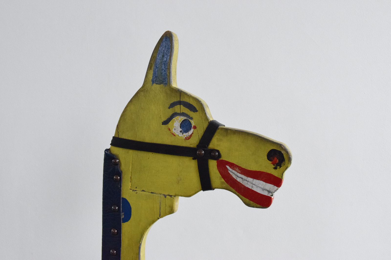 Vintage Wooden Folk Art Ride On Rocking Giraffe photo 285.0
