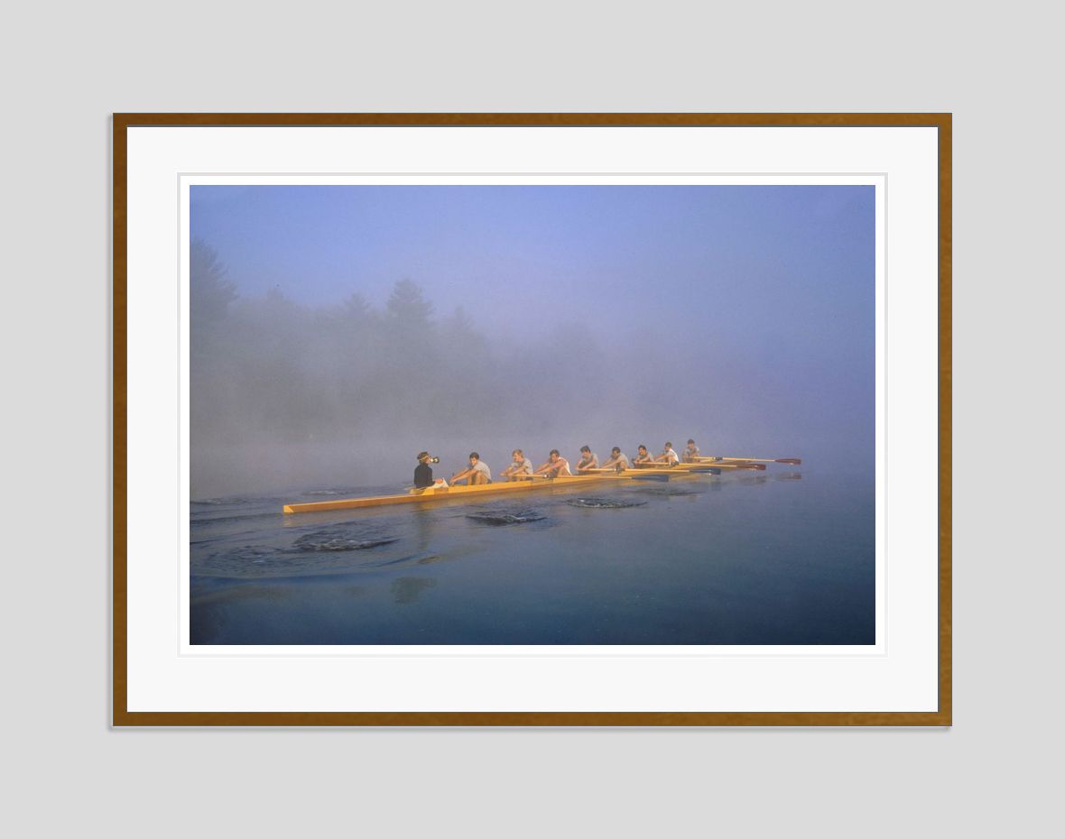 Eight Man Crew By Toni Frissell Oversize Archival Pigment Print Framed In Brown