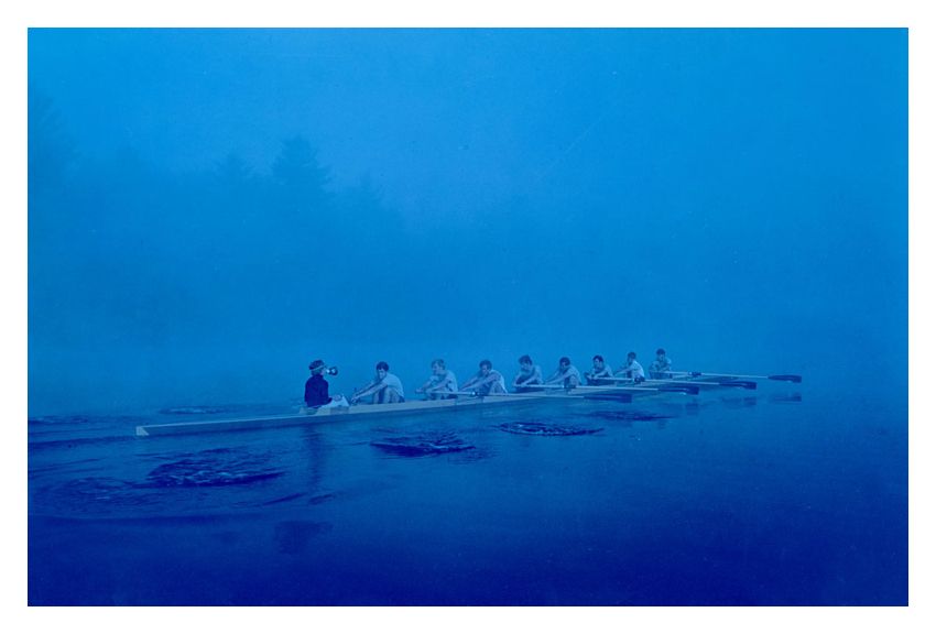 Eight Man Crew By Toni Frissell Oversize Archival Pigment Print Framed In Black photo furniture