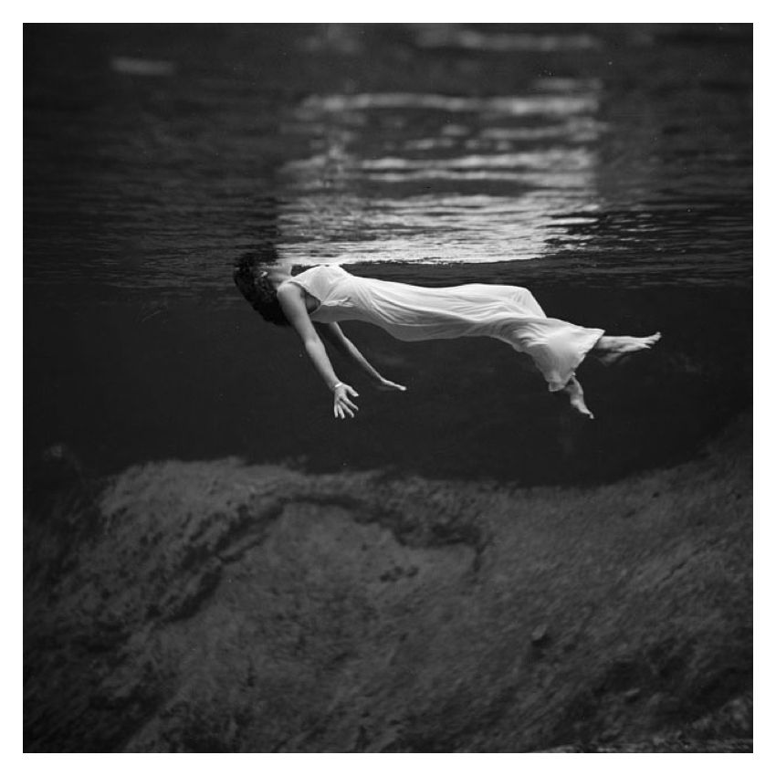 Floating By Toni Frissell Oversize Archival Pigment Print Framed In Black photo furniture