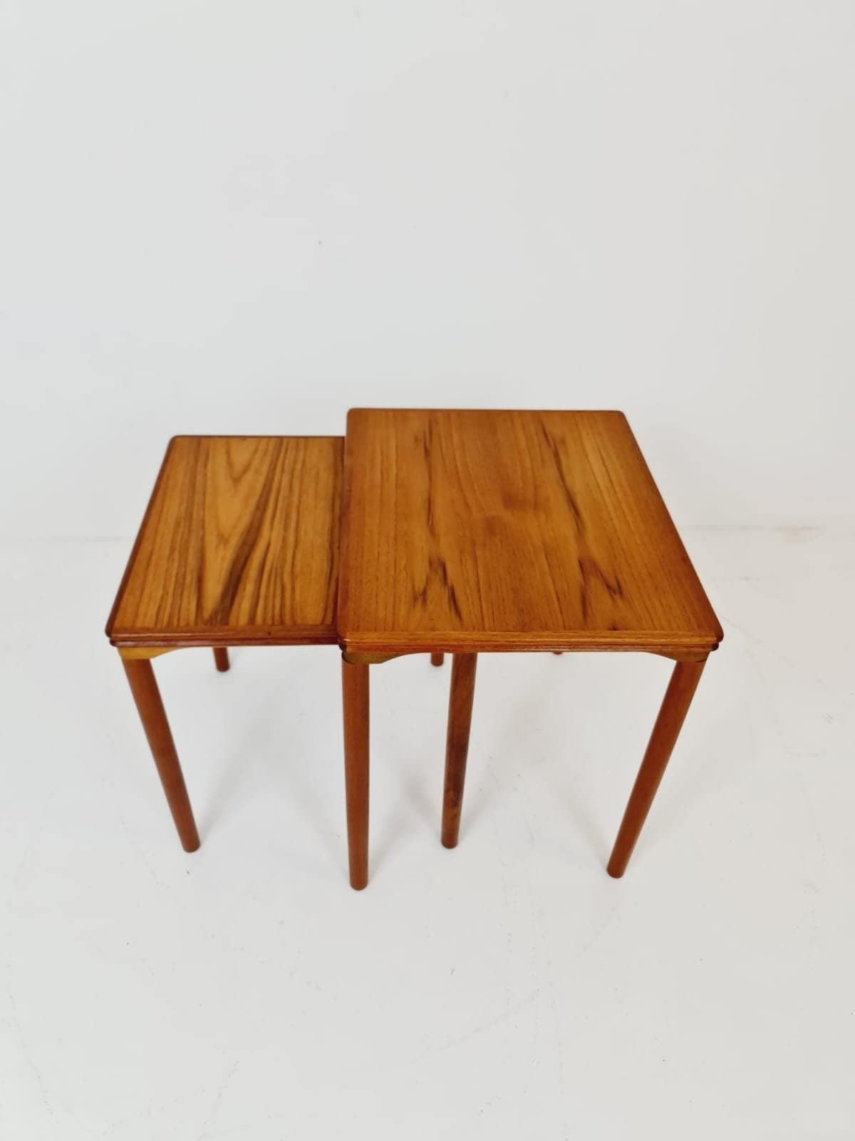 Mid Century Danish Teak Nesting Tables By Ew Bach For Møbelfabrikken, 1960s, Set Of 2 photo Furniture