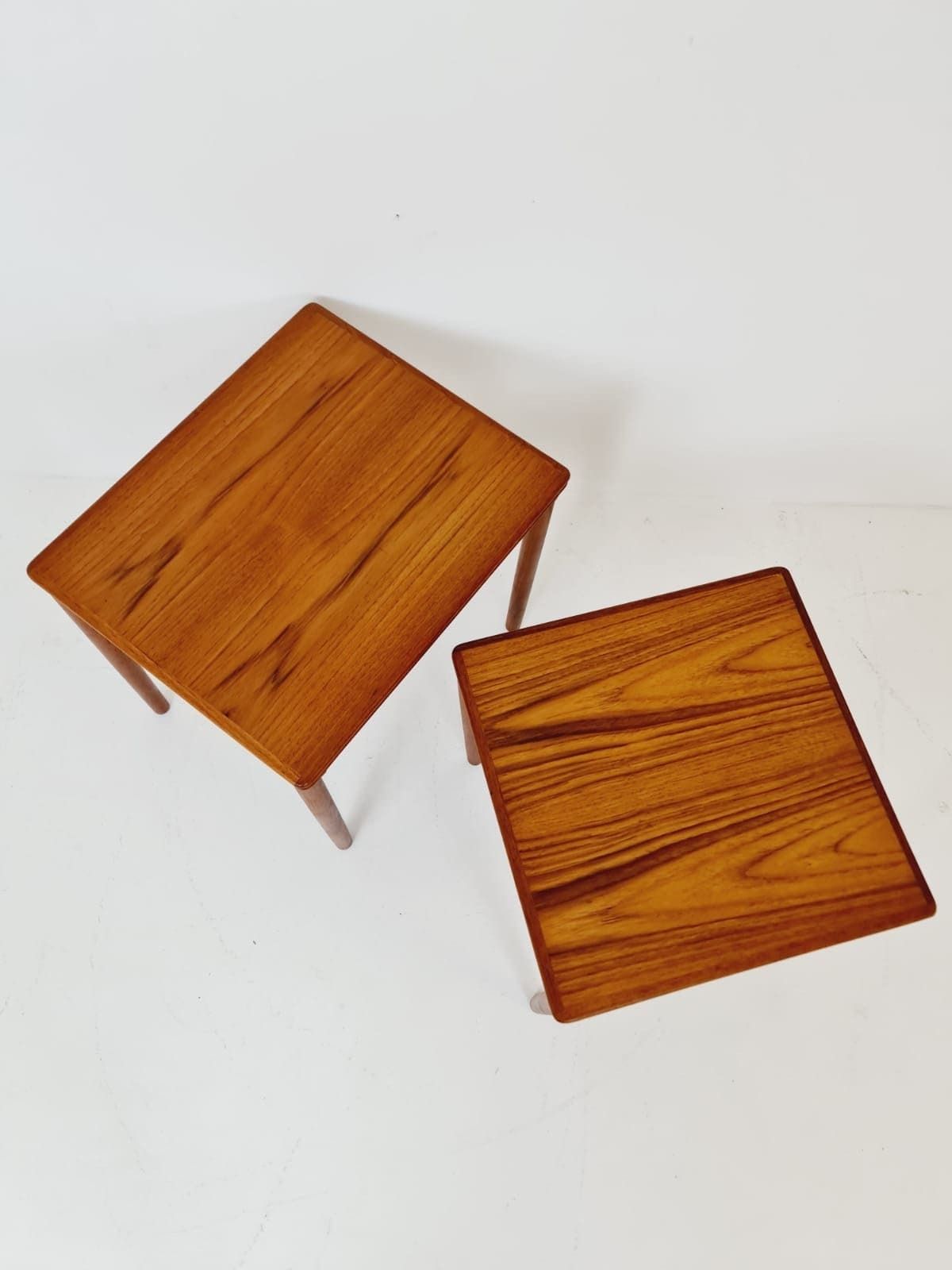 Mid Century Danish Teak Nesting Tables By Ew Bach For Møbelfabrikken, 1960s, Set Of 2 photo 431.0