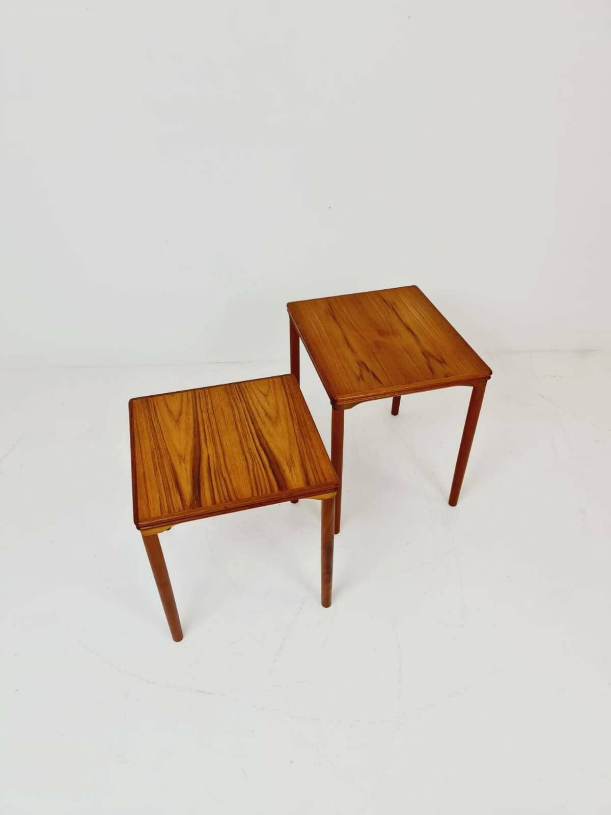 Mid Century Danish Teak Nesting Tables By Ew Bach For Møbelfabrikken, 1960s, Set Of 2 photo vinterior