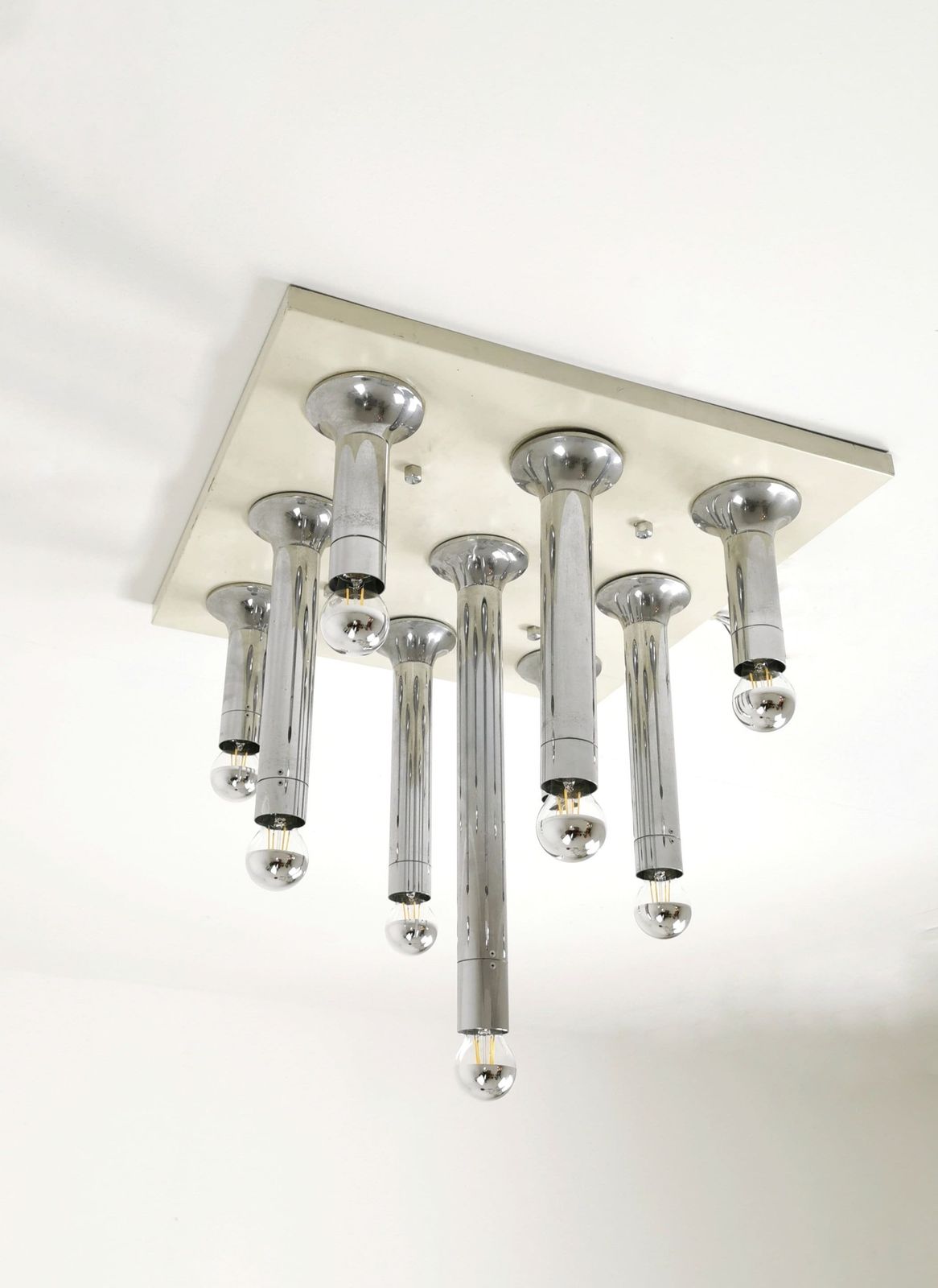 Rare Vintage Large Chandelier, Ceiling Lamp By Motoko Ishii For Staff, 1960s photo buy