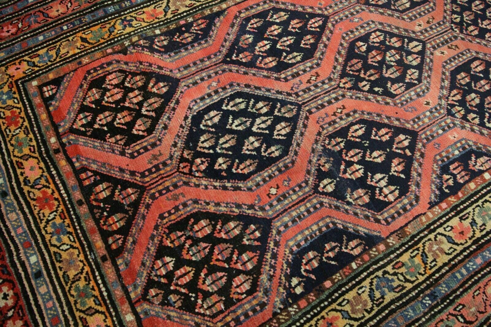 Traditional Antique Blush Pink Area Rug Handmade Oriental Wool Carpet photo Textiles