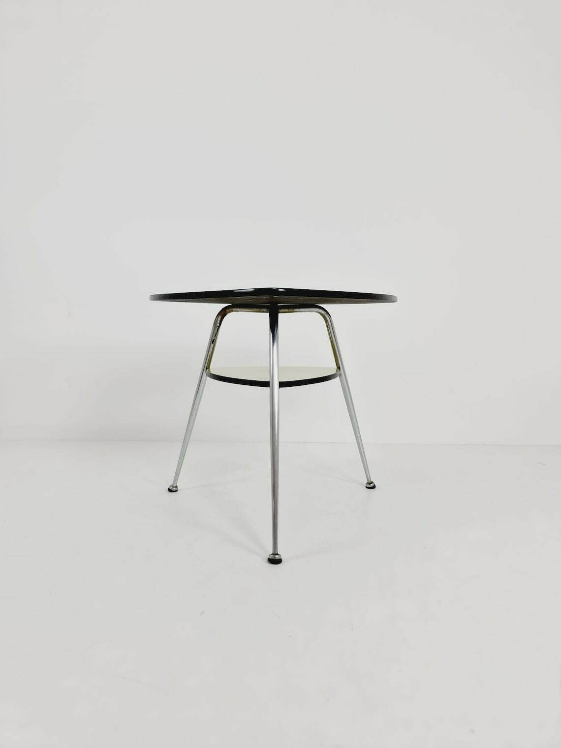 German Mid Century Tripod Coffee Table By Mauser Werke Waldeck 1950s photo vintage