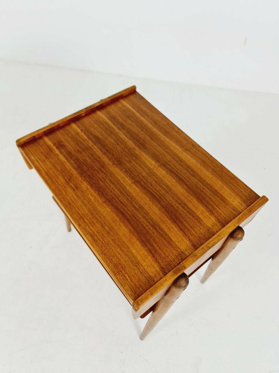 Midcentury Carlstrom & Co Teak Vintage Side Table Bedside Table Night Stand 1960s photo furniture