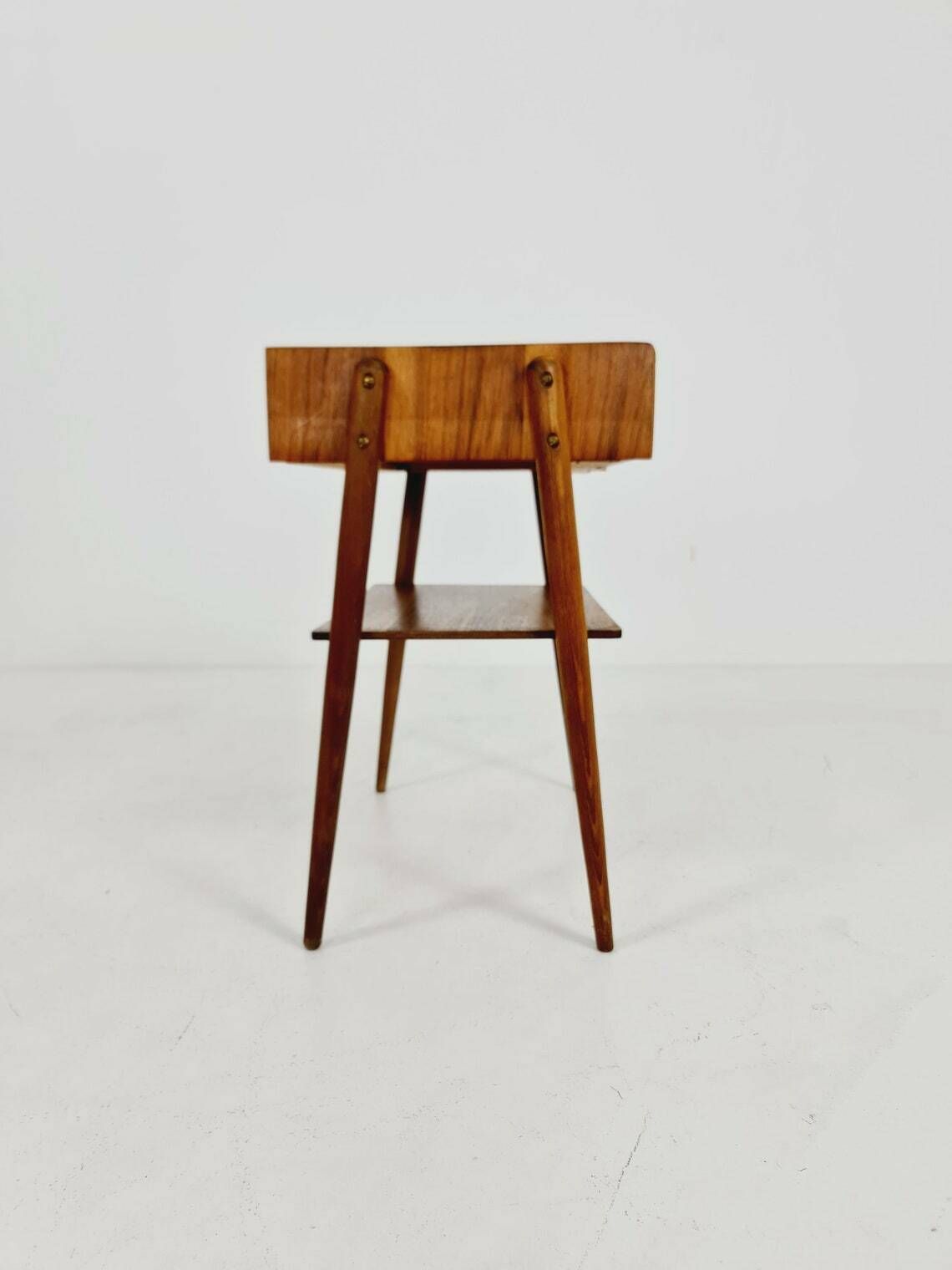 Midcentury Carlstrom & Co Teak Vintage Side Table Bedside Table Night Stand 1960s photo Furniture