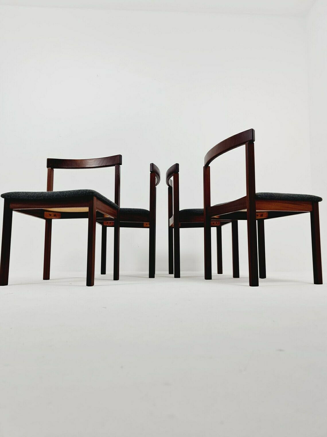 photo for sale Mid Century Rosewood Dining Chairs By Pippo For Asko 1960s