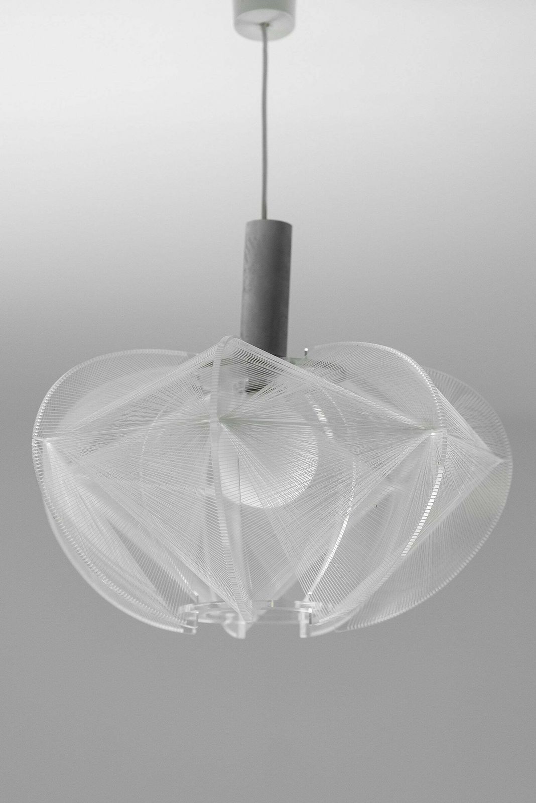 Mid Century Swag Pendant Lamp By Paul Secon For Sompex Germany 1960s photo for sale