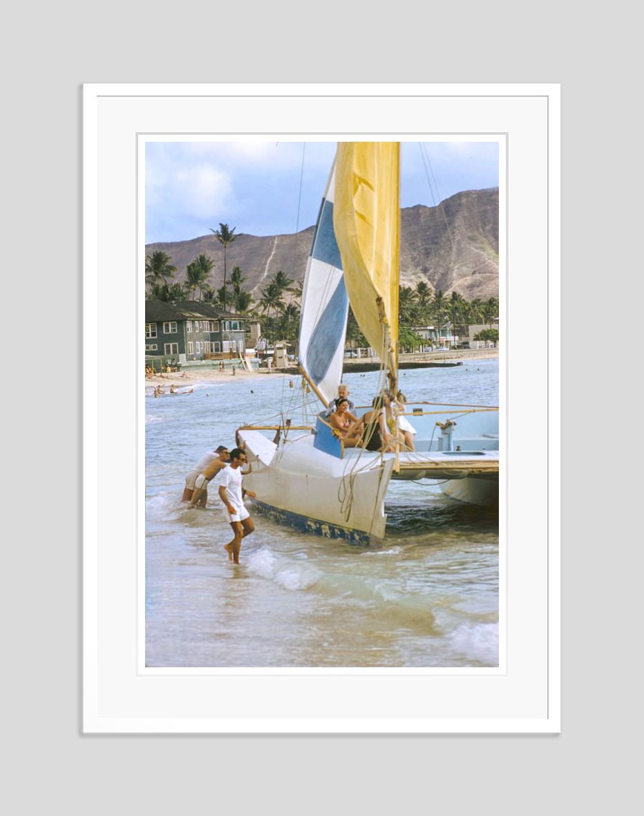 Hawaiian Scenes By Toni Frissell Oversize Archival Pigment Print Framed In White