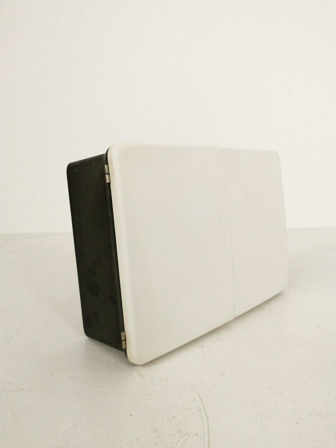 photo for sale 1 Of 2 White And Black Bathroom Medicine Cabinet 1960s Space Age Design