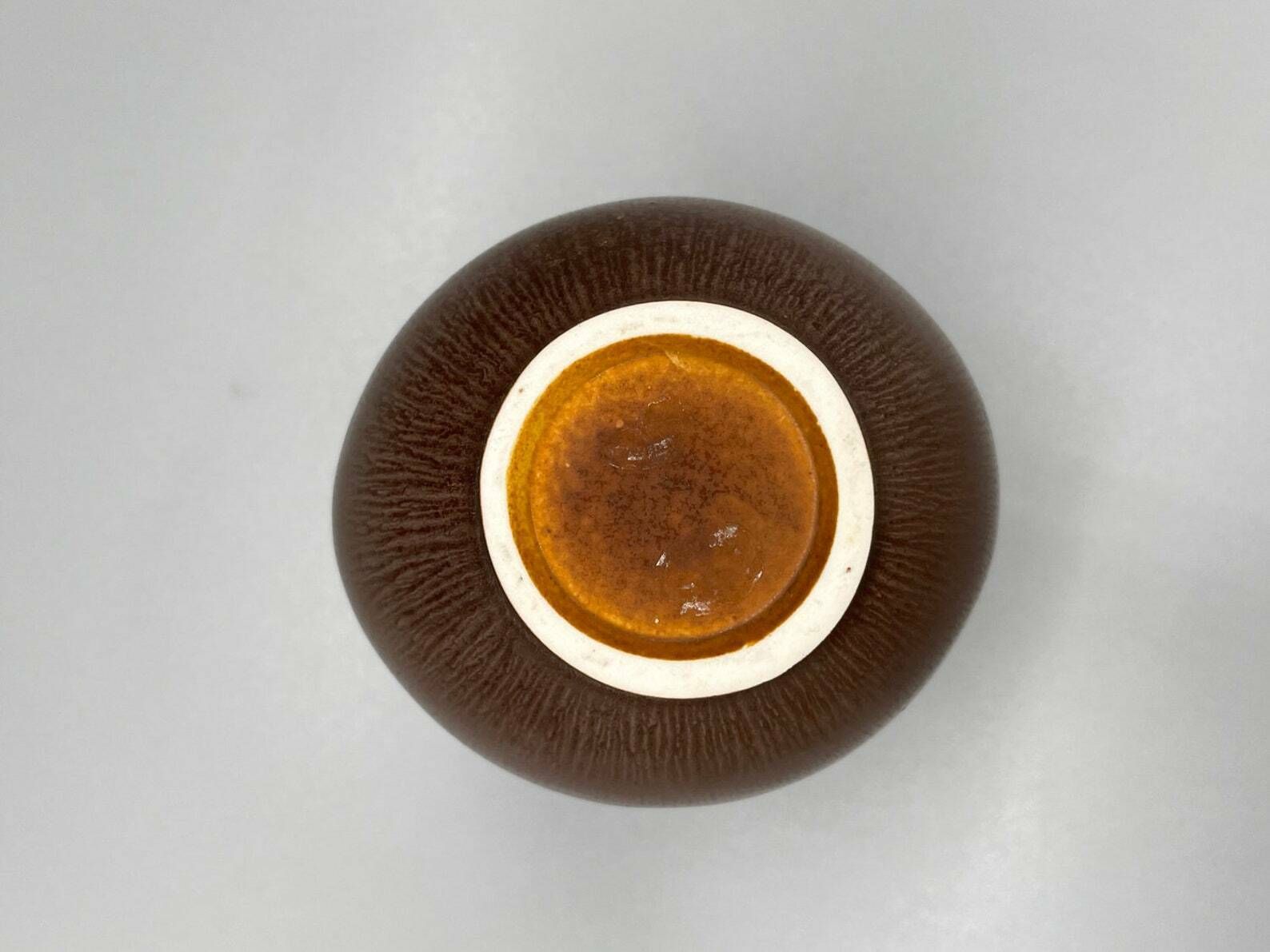 Bruno Karlsson Small Narrow Necked Vase, Stoneware, Sweden 1960s photo vinterior