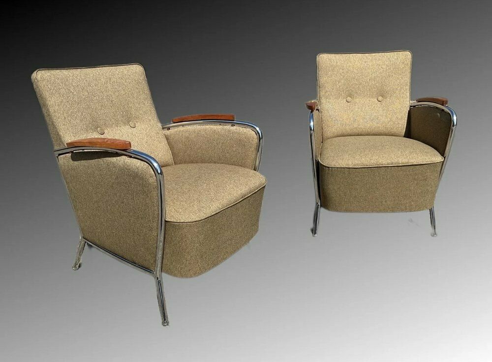 Bauhaus Style Armchairs By Joseph Perestegi, 1960s Set Of 2