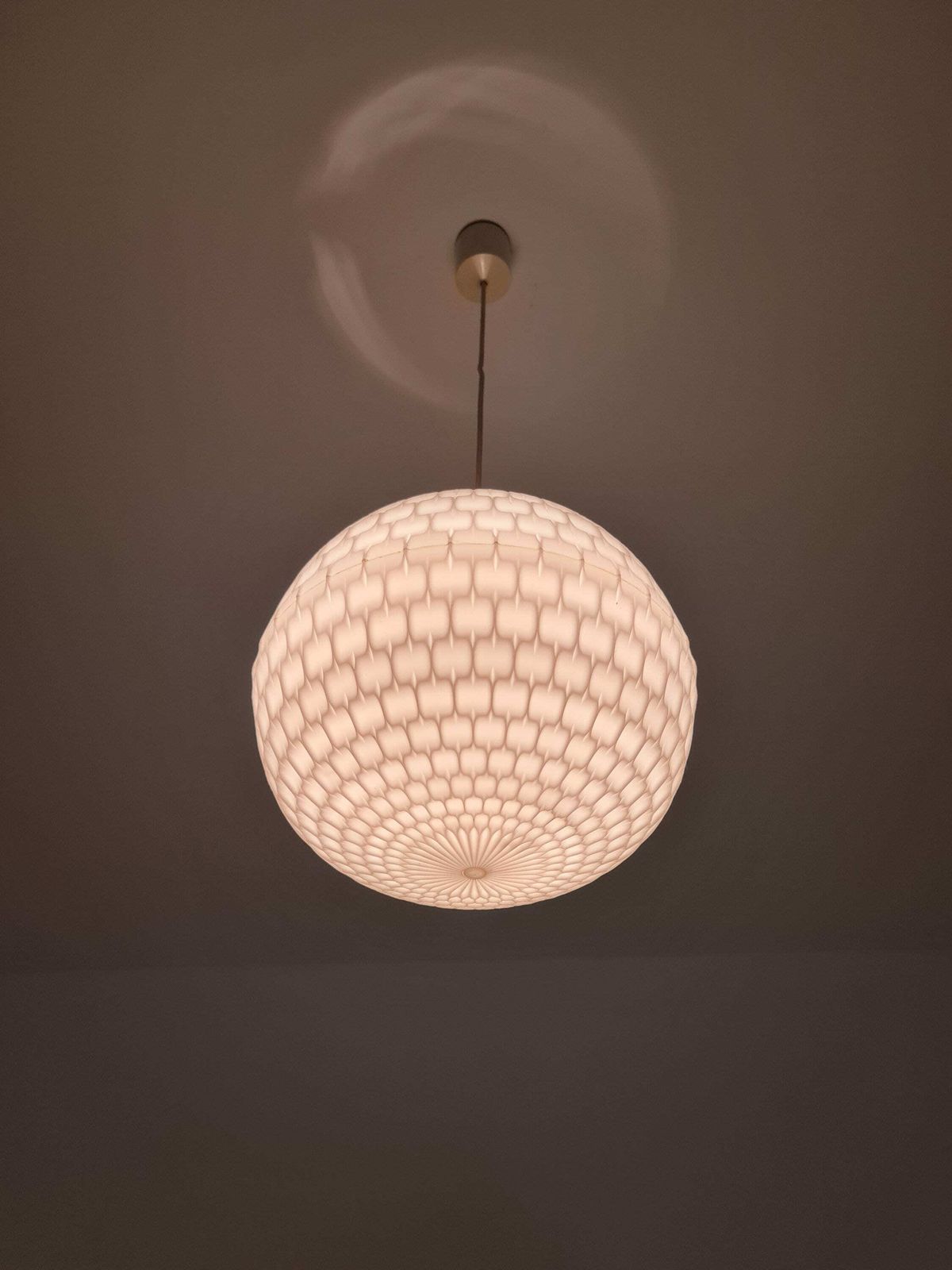 Diamond Pendant Lamp By Aloys Gangkofner, For Erco France, 1970s photo buy