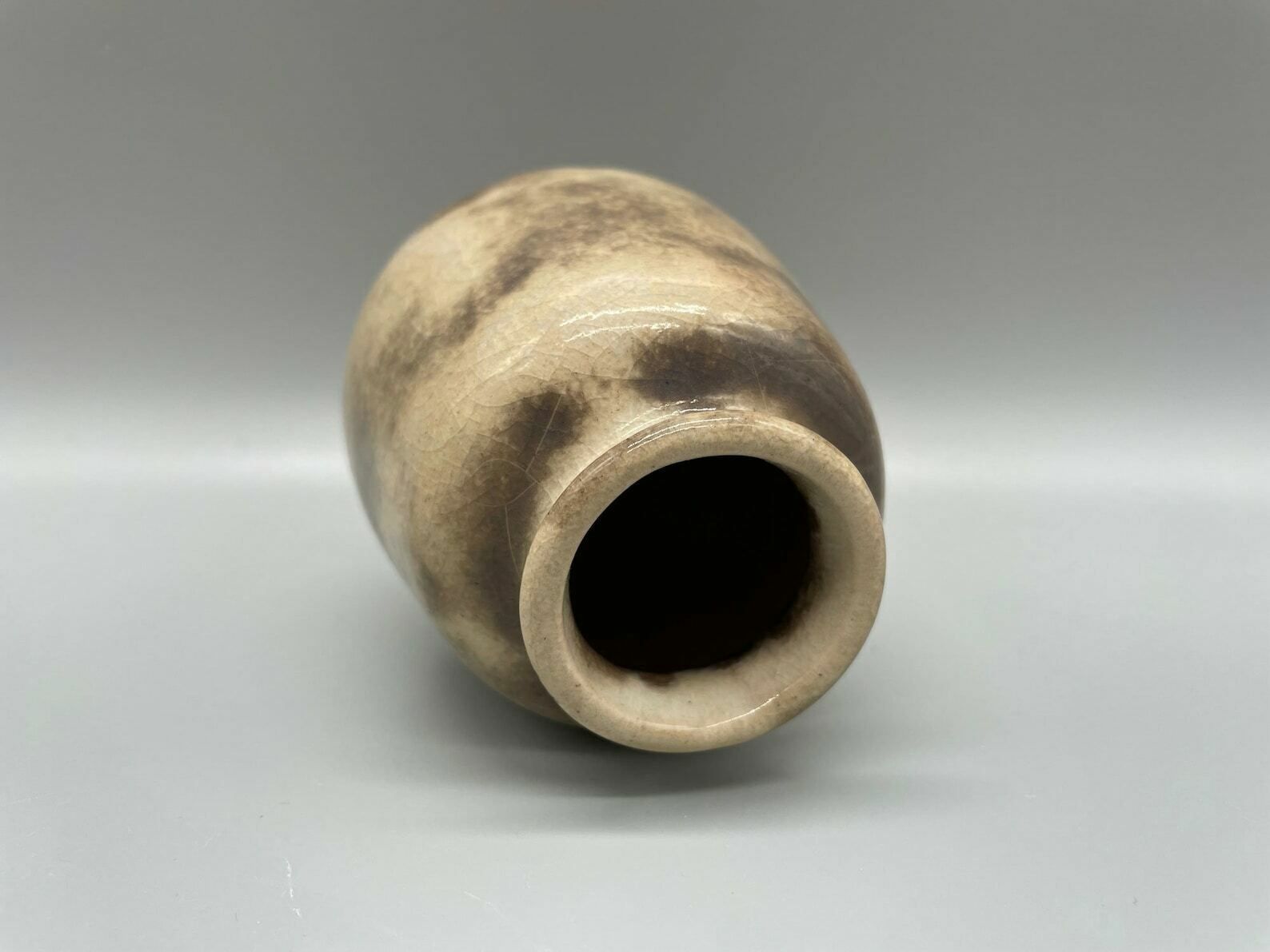 Richard Uhlemeyer Vase In Delicate Beige Tones, Germany 1940s photo vintage