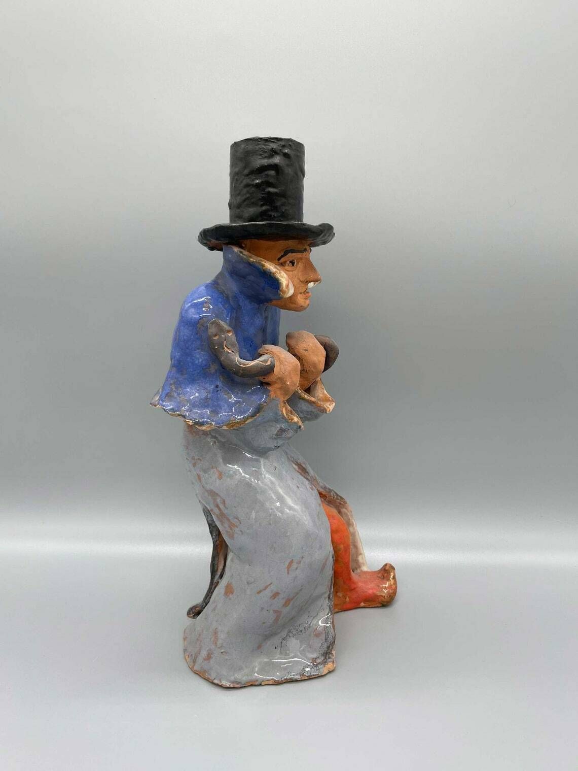Magician With A Snake Unique Ceramic In The Style Of The Wiener Werkstätte Around 1920 photo furniture