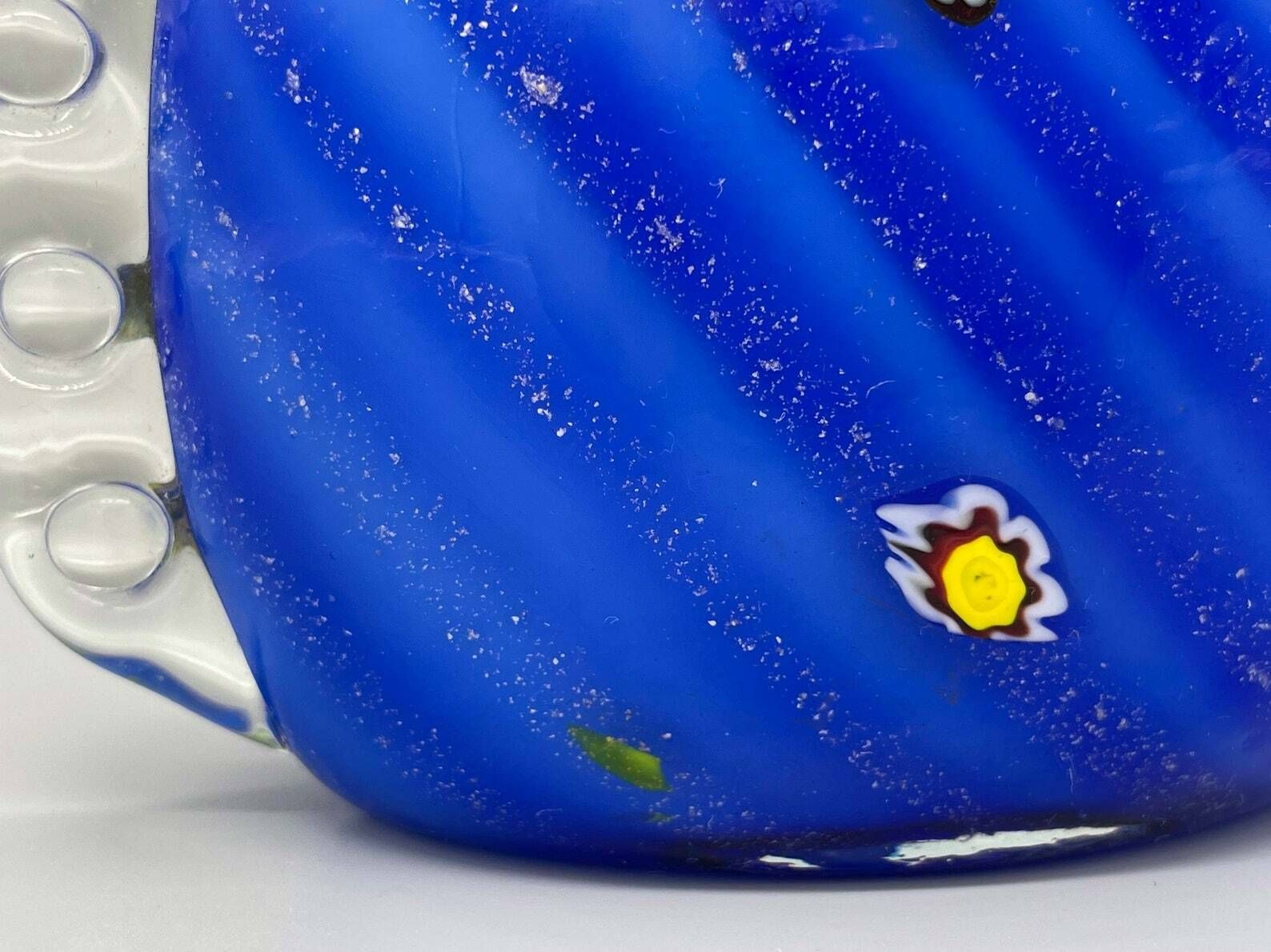 photo furniture Impressive Rare Blue Murrine Vase From Murano, Barovier & Toso, 1950s