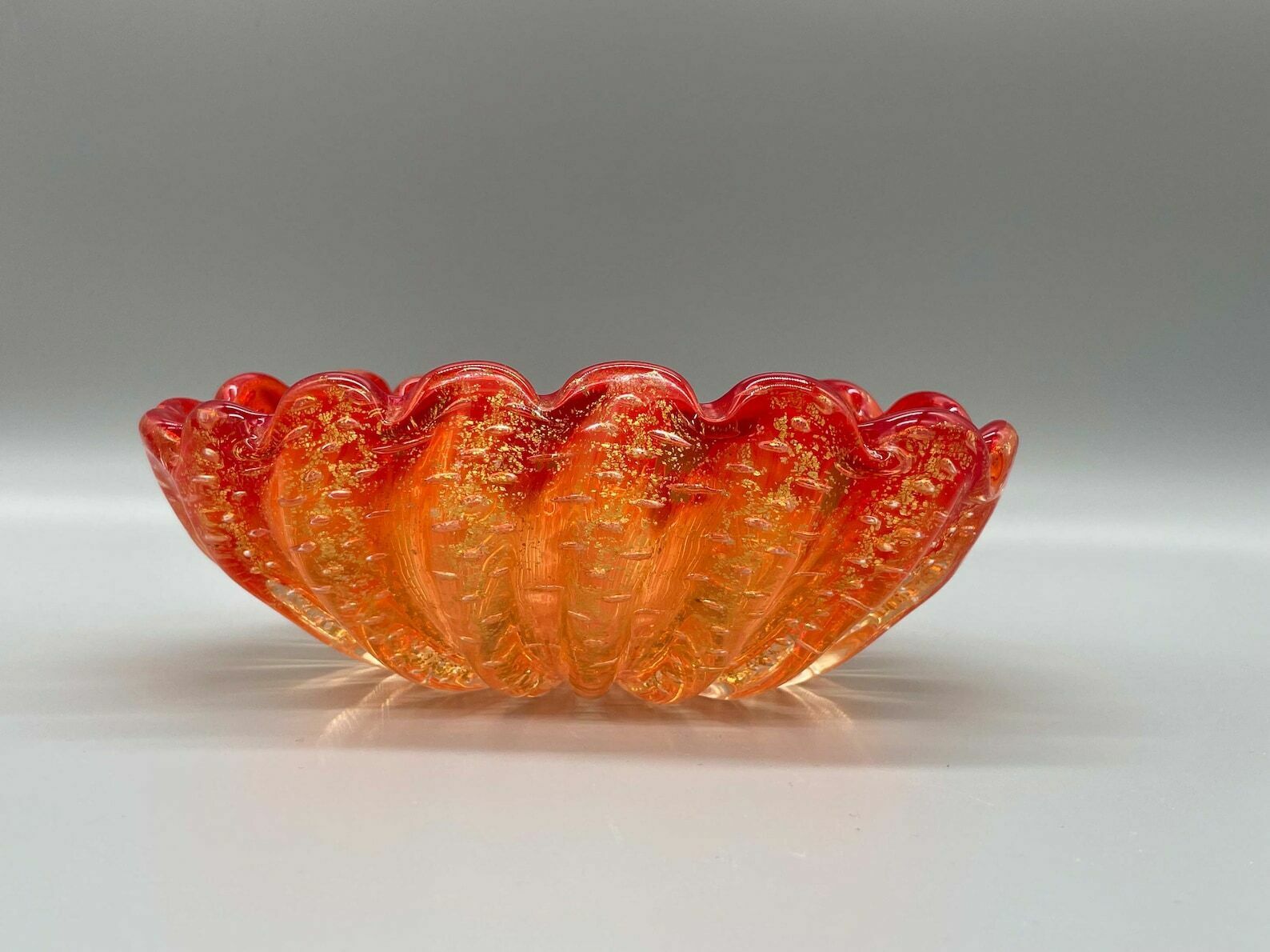 Very Beautiful Ercole Barovier & Toso, Murano, Cordonato D'oro, Bowl, 1950s photo Home Decor