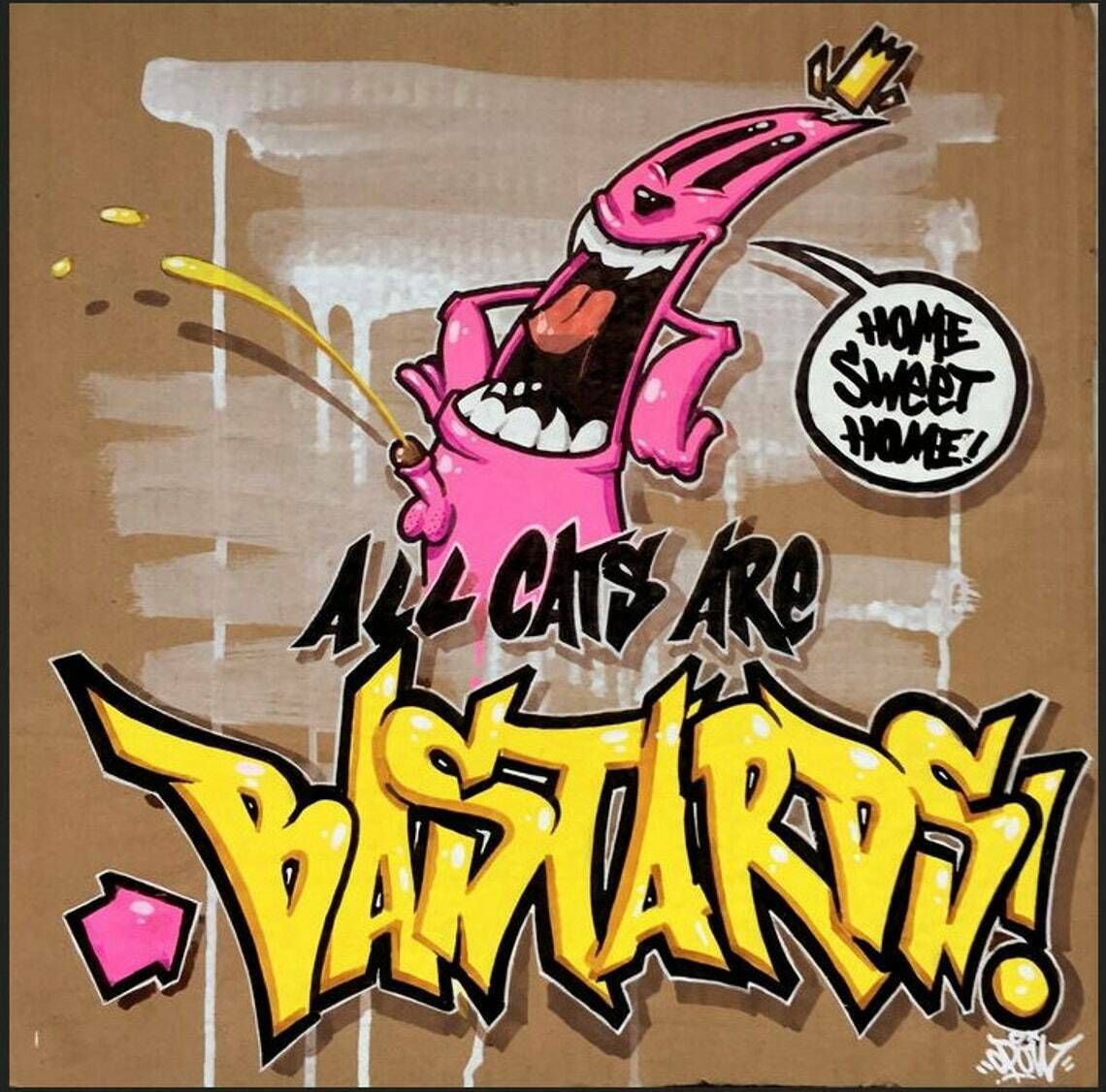 Bastards, By Opoil, Street Art Artist, Signed, 2000s