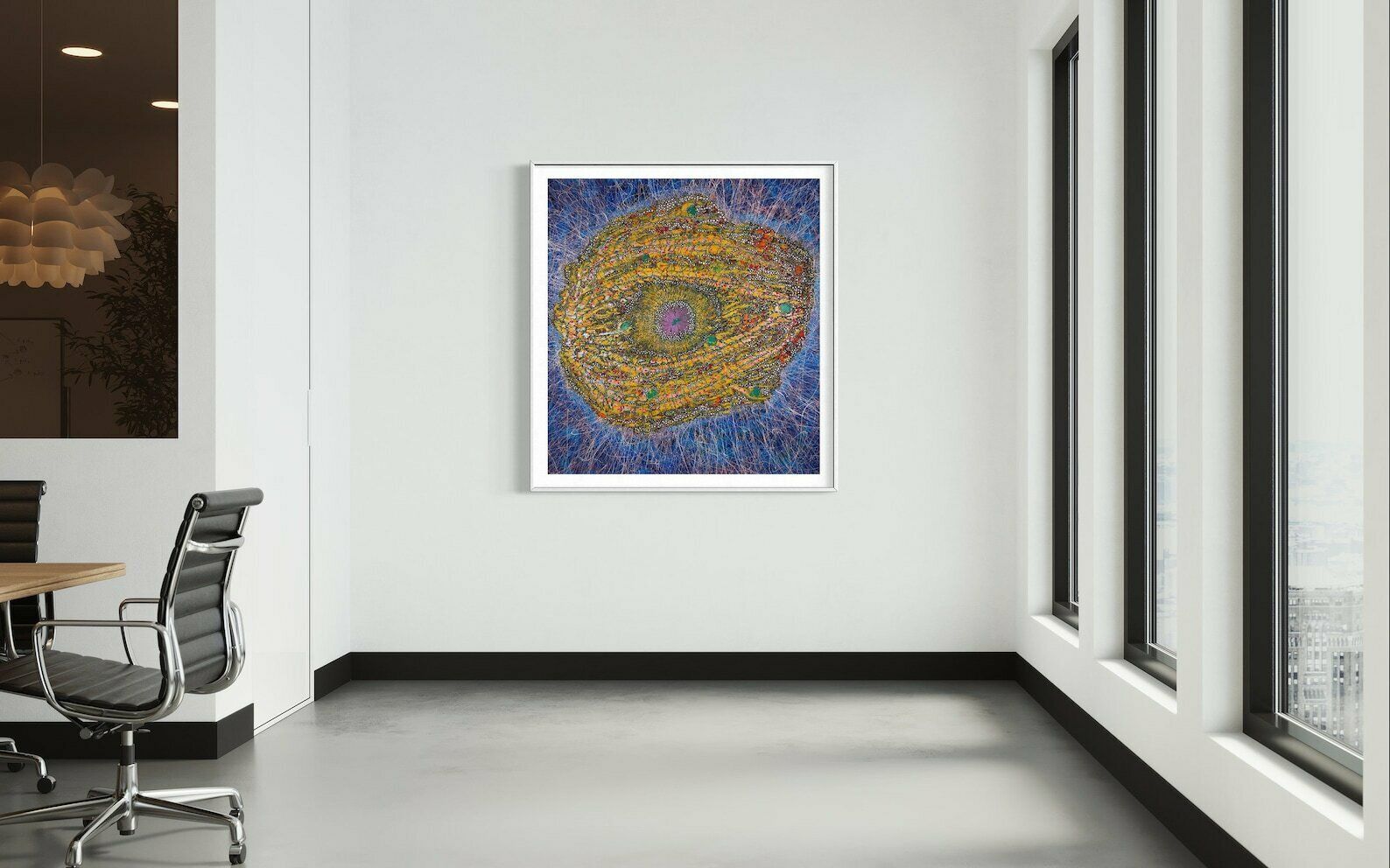 photo for sale Eye Of God, Alexander Charistos, Signed, Oil On Canvas 2001