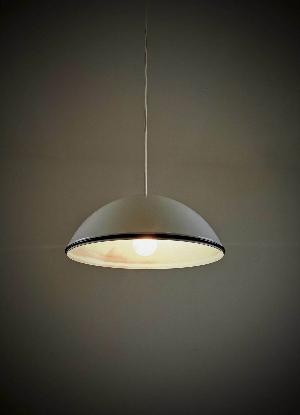 Mid Century Metal Suspension Lamp Relemme By Castiglioni For Flos Italy, 1970s