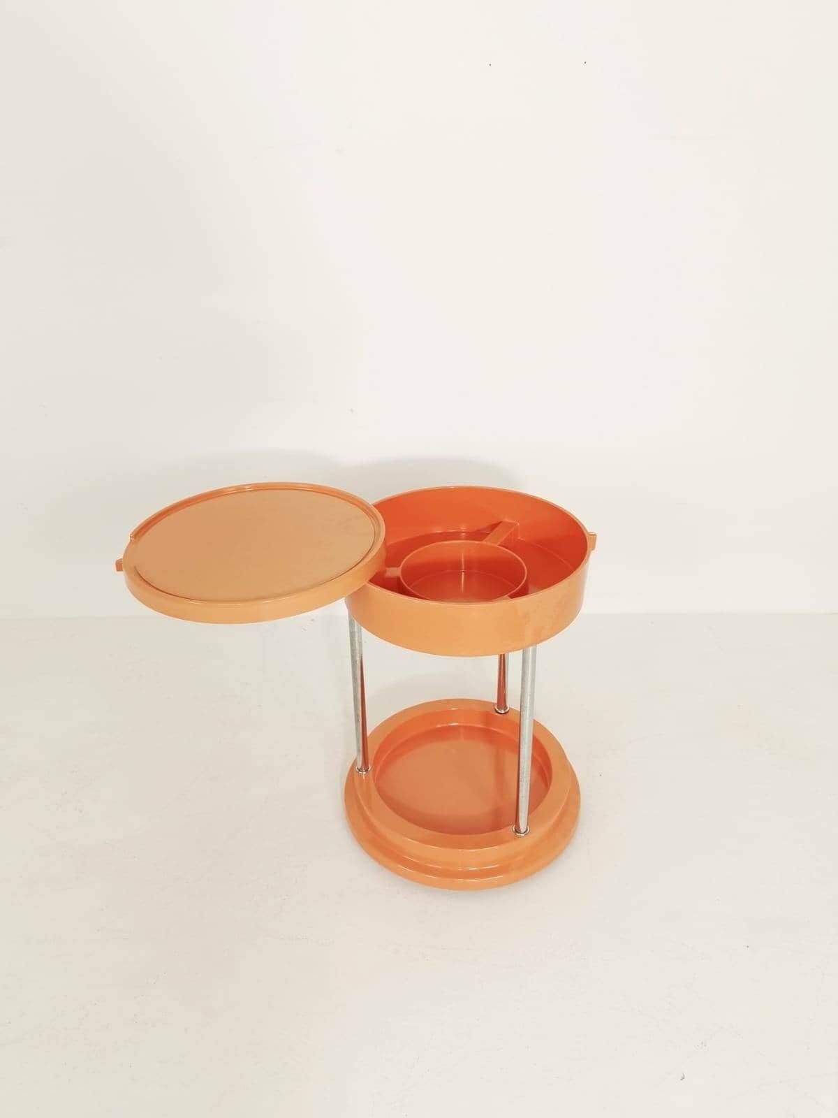 Mid Century Bar Service Cart Vesuvio Trolley From Carrara & Matta Italy 1960s