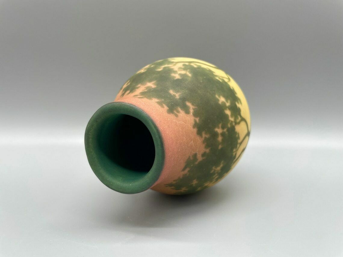 Exceptional Art Nouveau Vase Dawn By Amalric Walter, Nancy, Around 1890 photo vinterior