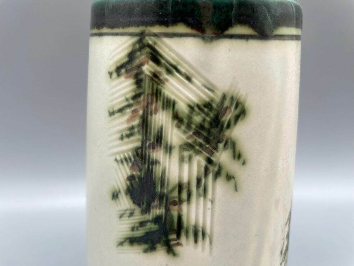 Rare Exquisite Vase By Gilbert Portanier For Rosenthal, 1960s photo vinterior