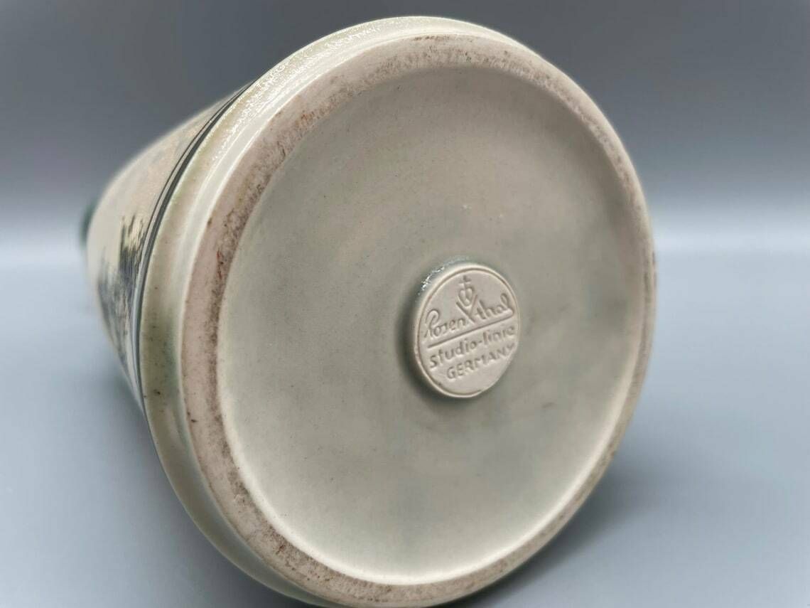 photo for sale Rare Exquisite Vase By Gilbert Portanier For Rosenthal, 1960s