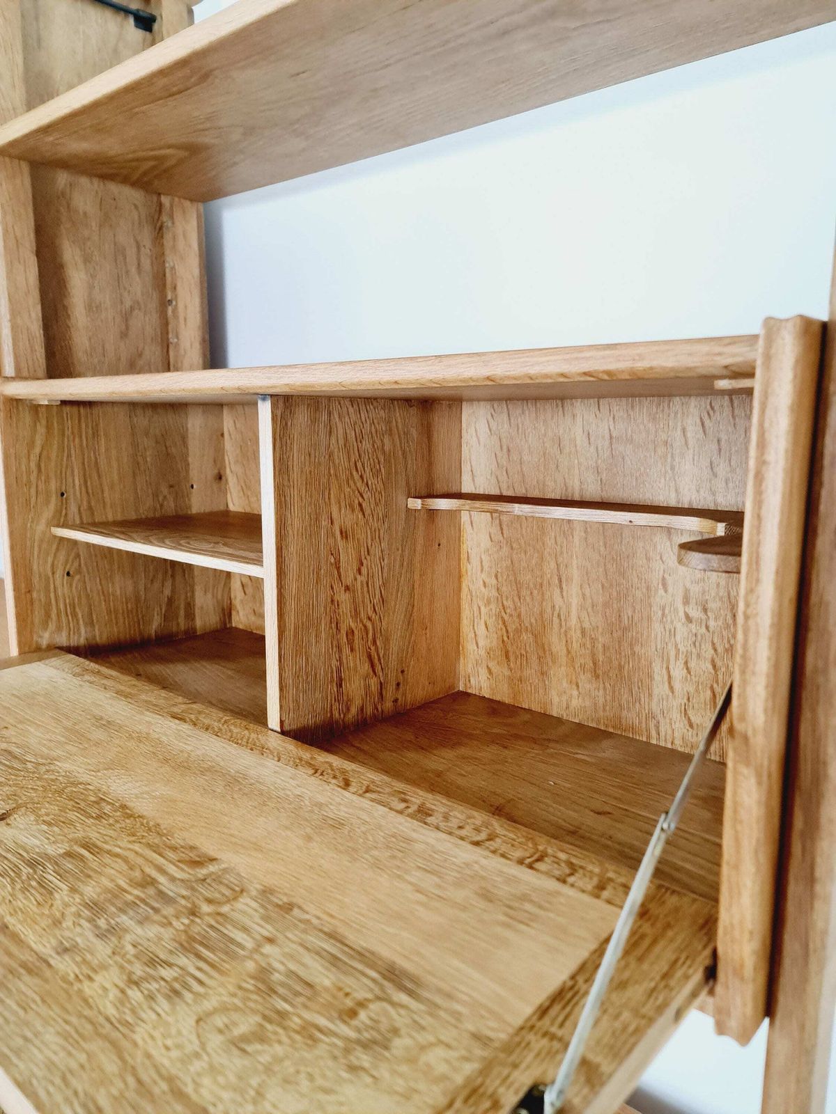Danish Solid Oak Room Divider Modular Vintage Library Bookcase Shelf System By Henning Kjærnulf, Denmark, 1960s photo 4522.0